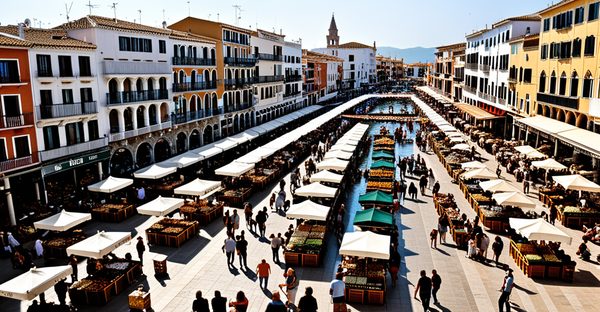 Découvrez le marché animé d'empuriabrava, la venise espagnole